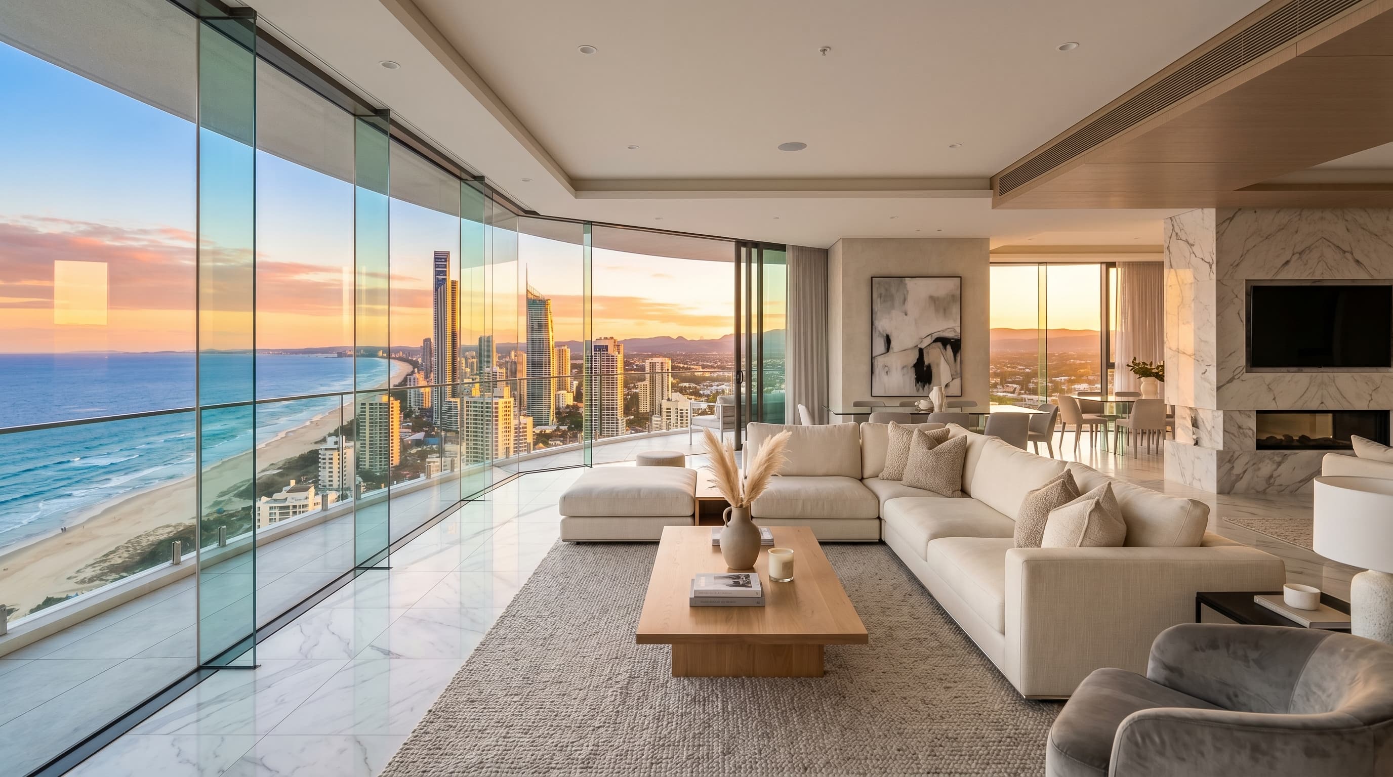 Luxury family home and apartment living